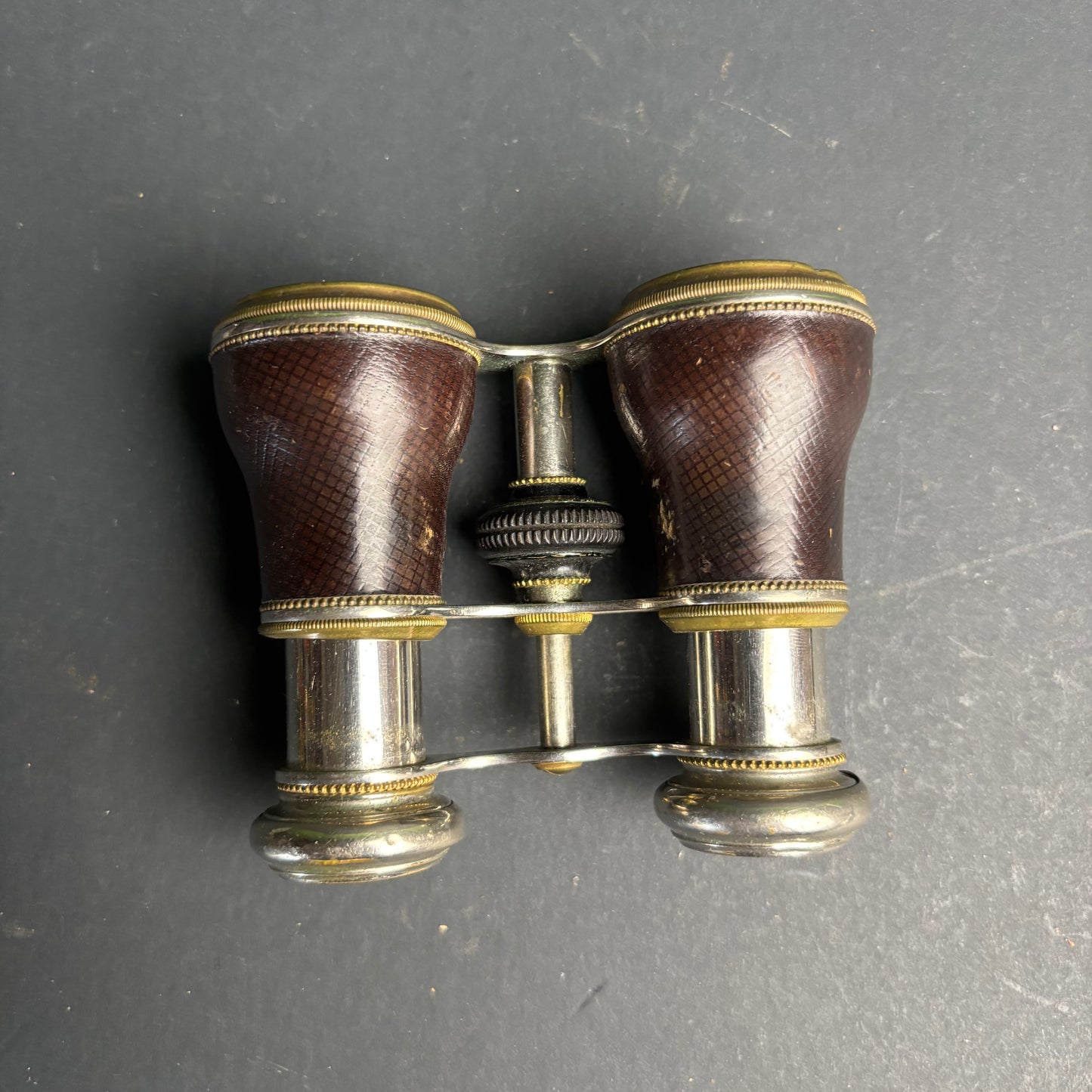 Antique Opera Glasses – Brass & Leather