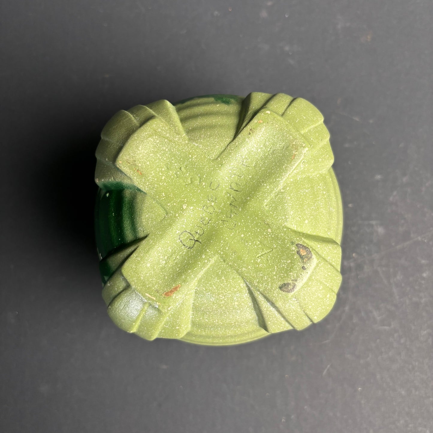 Vintage Art Deco Vase – Hand Painted Floral – Matte Glaze