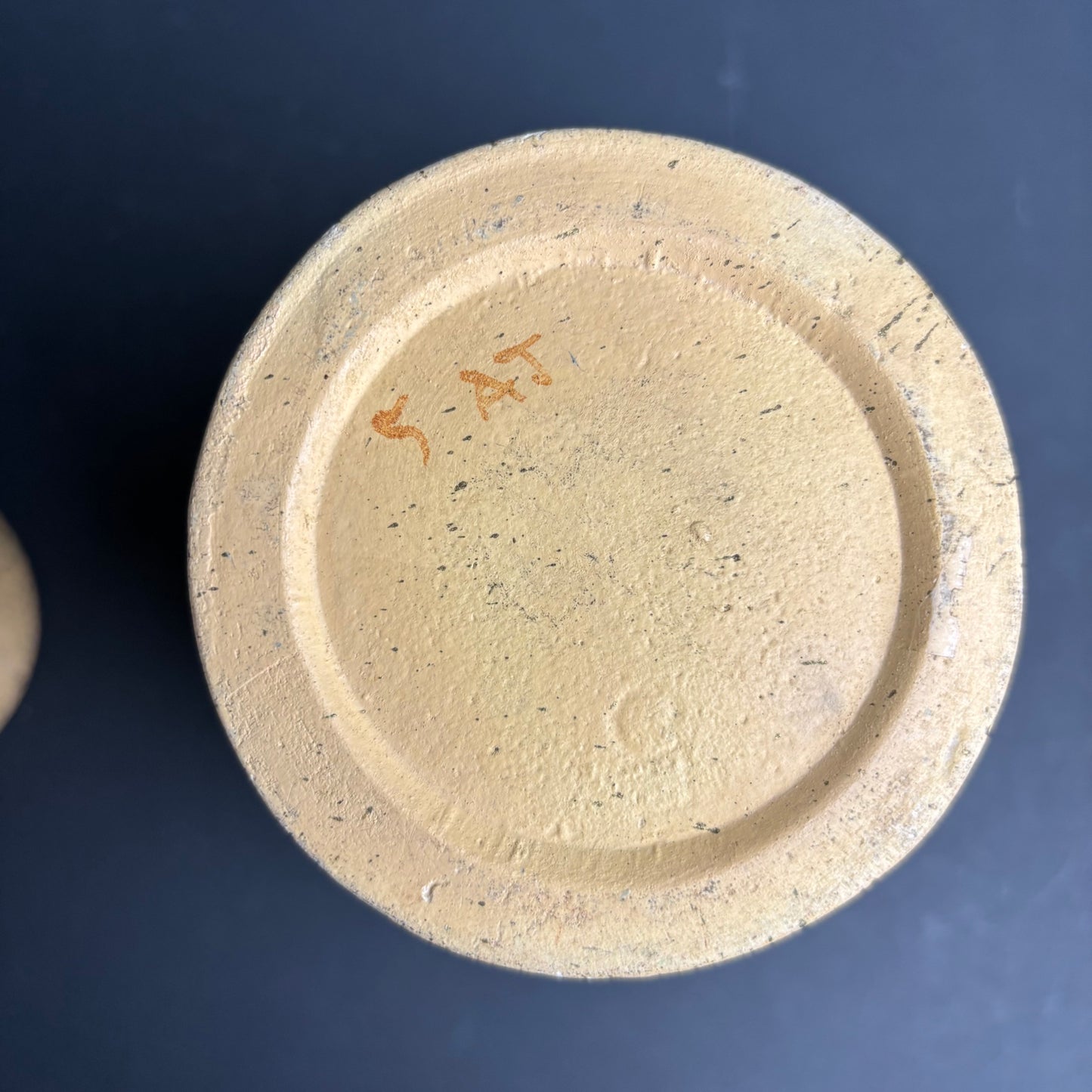 Pair Vintage English Pottery Vases – Mid Century Maple Leaf