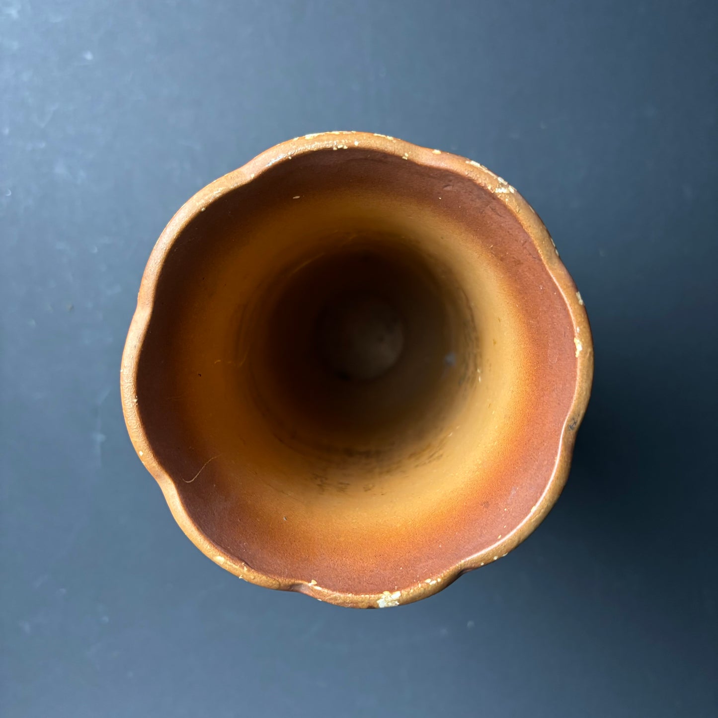 Tall Vintage English Pottery Vase – Floral – Mid Century