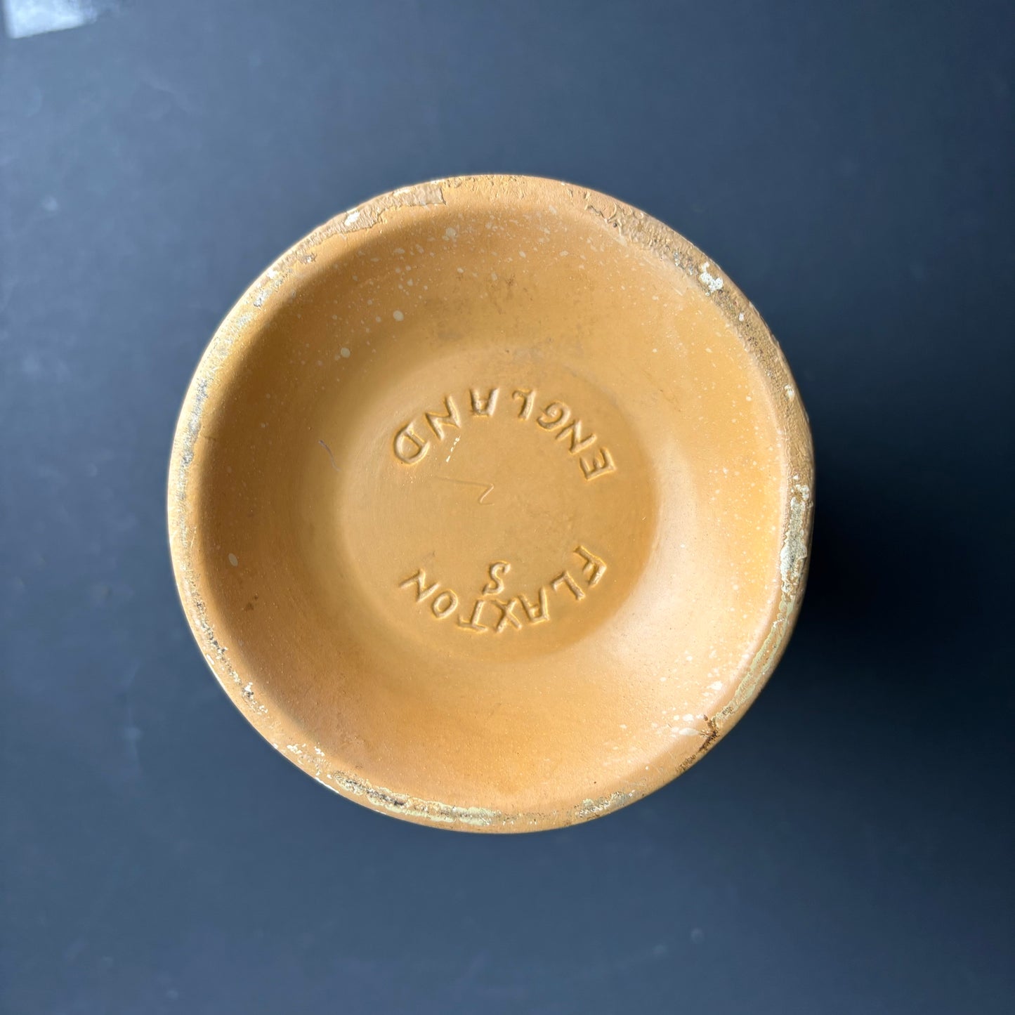 Tall Vintage English Pottery Vase – Floral – Mid Century