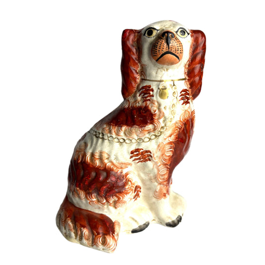 Antique Staffordshire Dog 25cm
