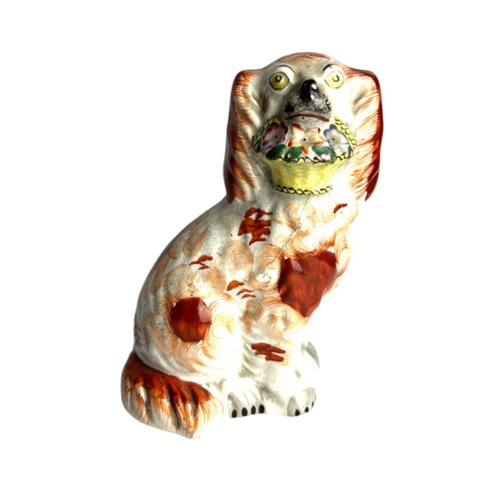Antique Staffordshire Dog 19.5cm