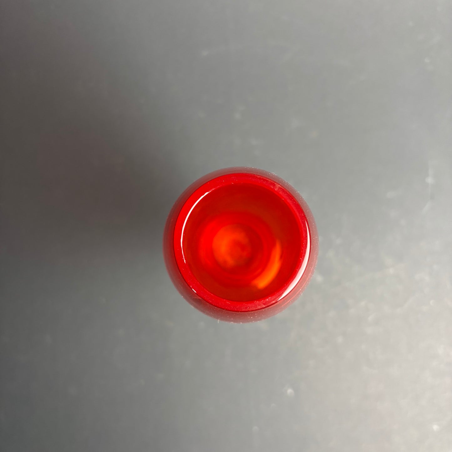 Tall Ruby Glass Stem Vase / Champagne Flute