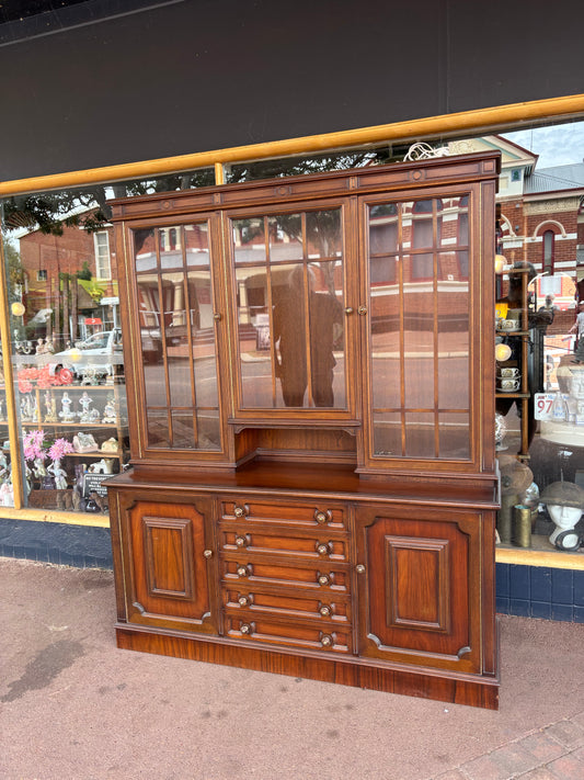 Vintage glazed top buffet sideboard
