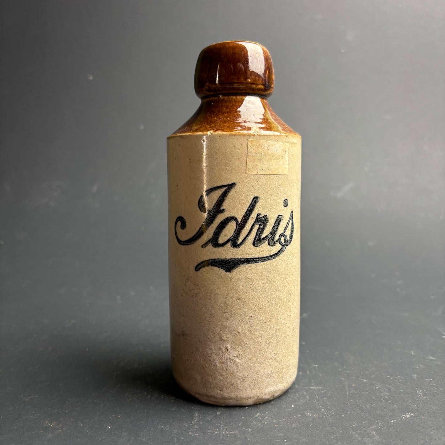 Vintage Idris Stoneware Bottle – Stoke-on-Trent – English Advertising Pottery
