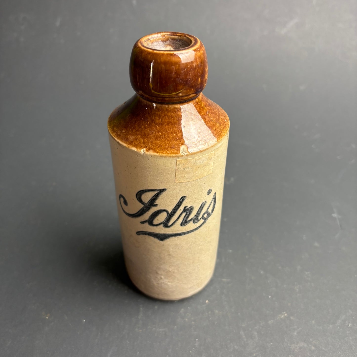 Vintage Idris Stoneware Bottle – Stoke-on-Trent – English Advertising Pottery