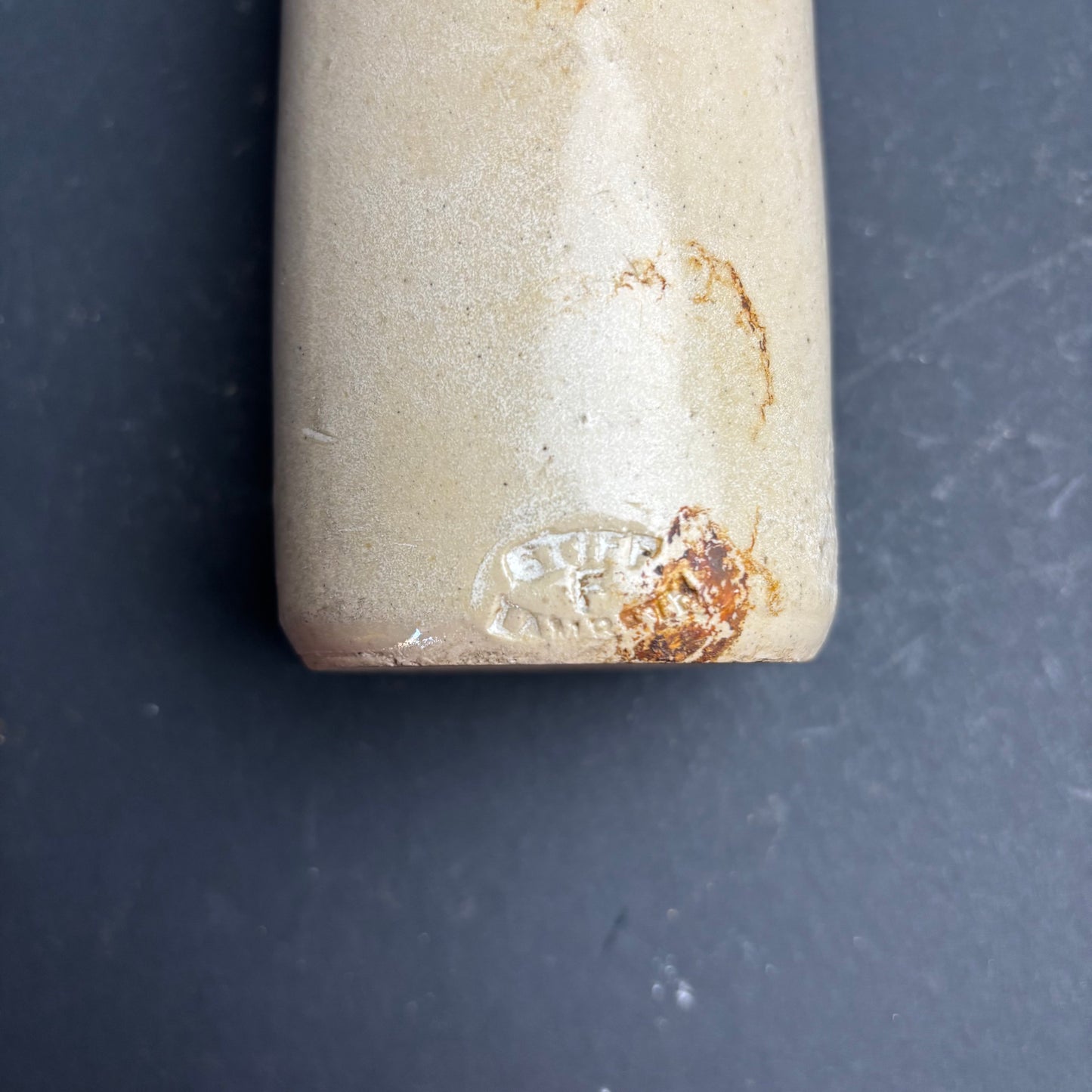 Vintage Idris Stoneware Bottle – Stoke-on-Trent – English Advertising Pottery