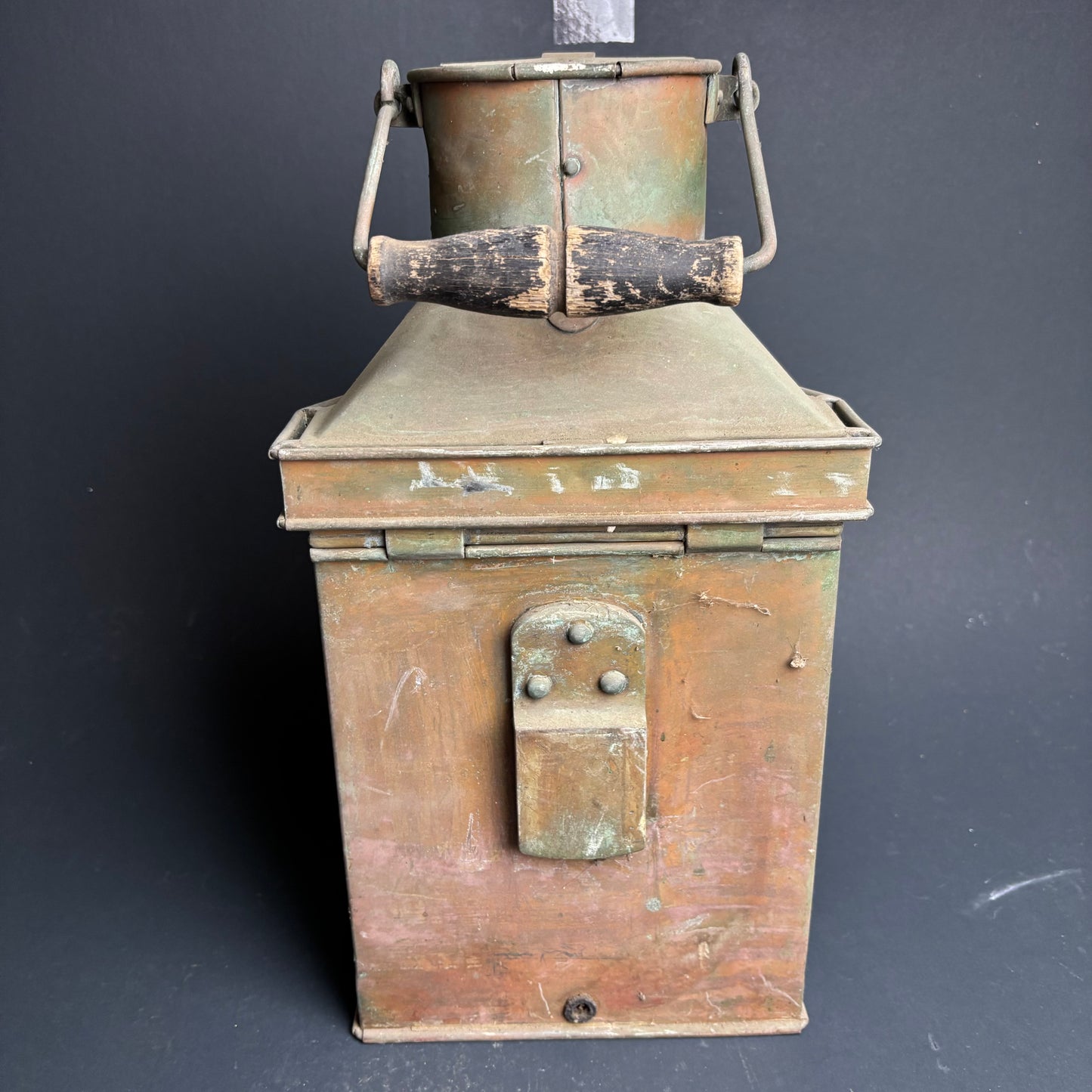 Antique Bulpitt & Sons Lantern 1912 Birmingham – Brass Railway / Carriage Lamp