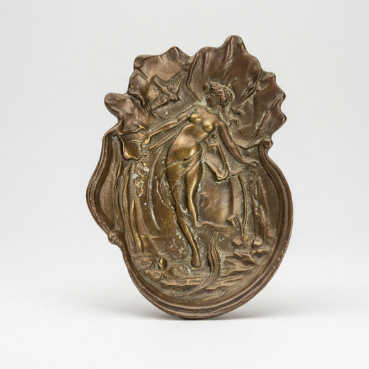 Art Nouveau Bronze Nymph Dish c1900 French School (Drouot style)
