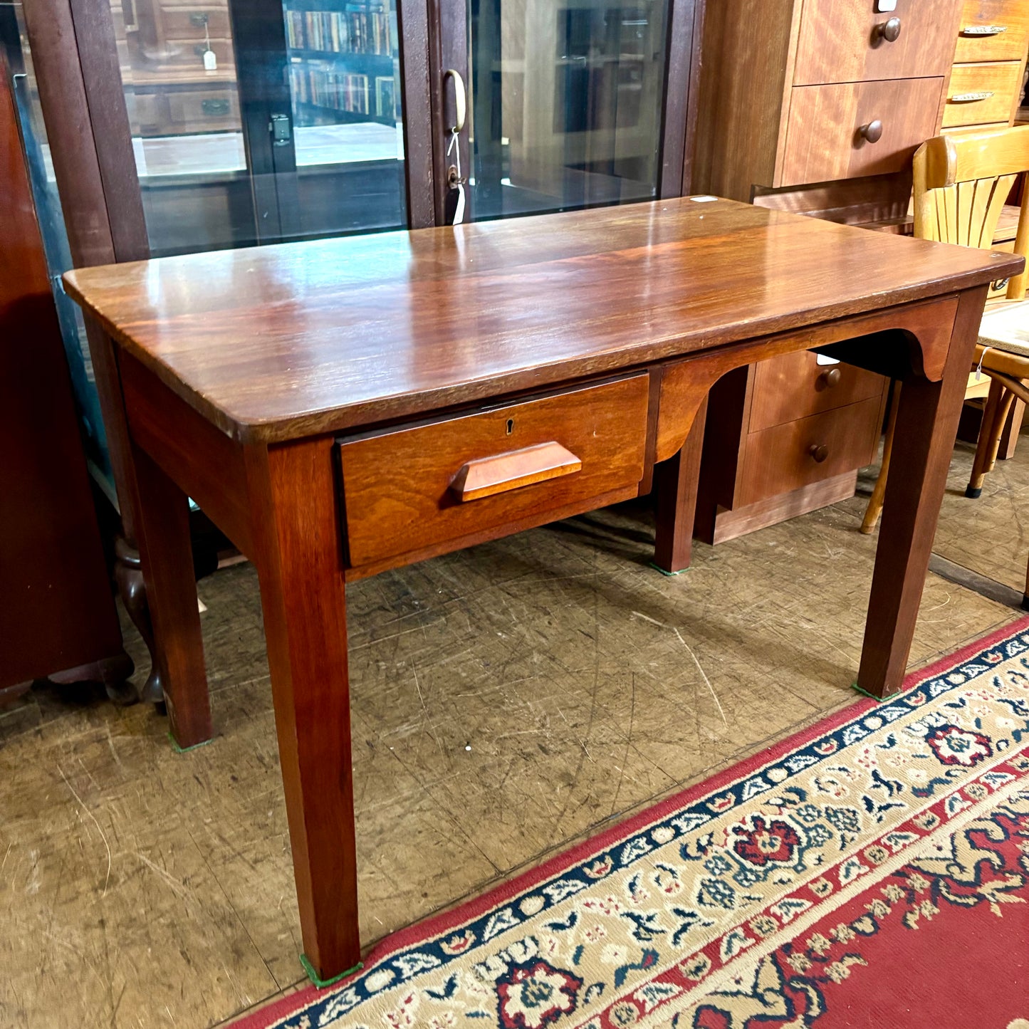 Vintage Jarrah Desk / Writing Table