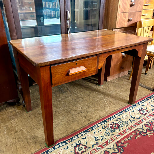 Vintage Jarrah Desk / Writing Table