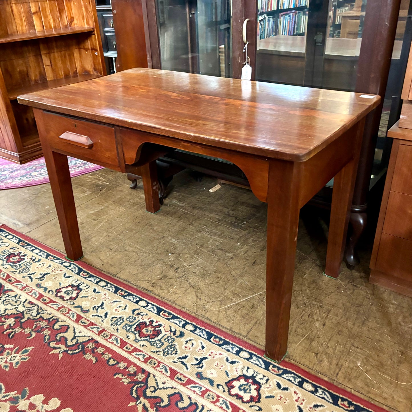 Vintage Jarrah Desk / Writing Table