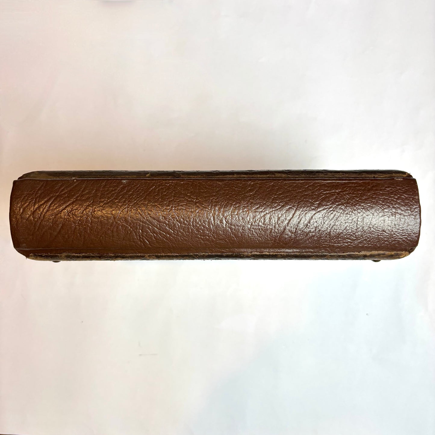 Antique Victorian Musical Photo Album c.1880 — Gilt Leather with Working Brass Clasp