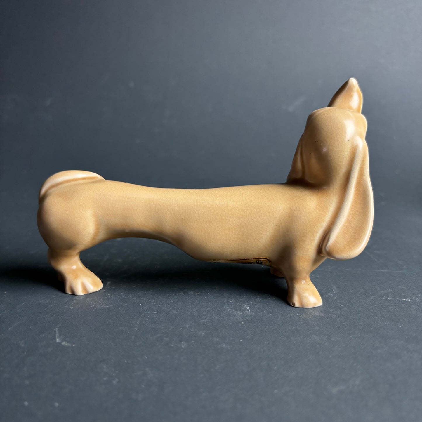 Sylvac England Dachshund Dog Figurine Model 2595 Mid Century