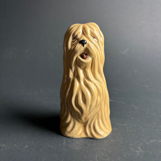 Sylvac England Shaggy Dog Figurine Afghan Hound Style Mid Century