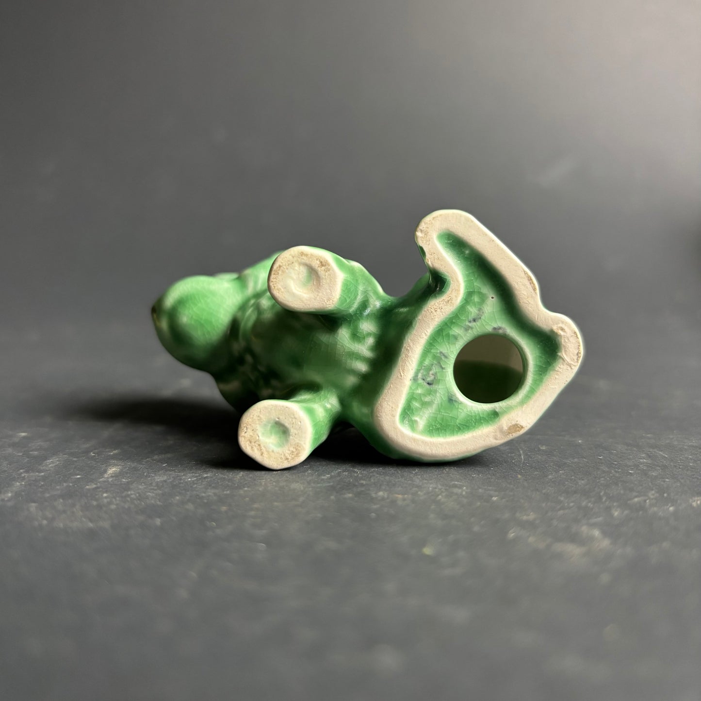 Sylvac England Green Puppy Figurine Small Dog Vintage