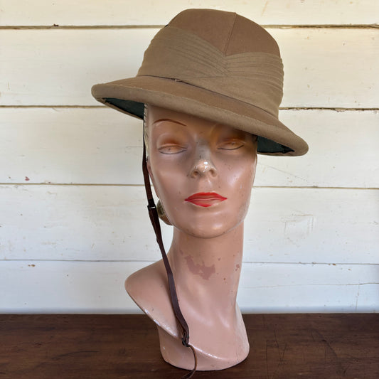 Vintage “Goodes Hat Shop” Safari Pith Helmet — Hay Street, Perth