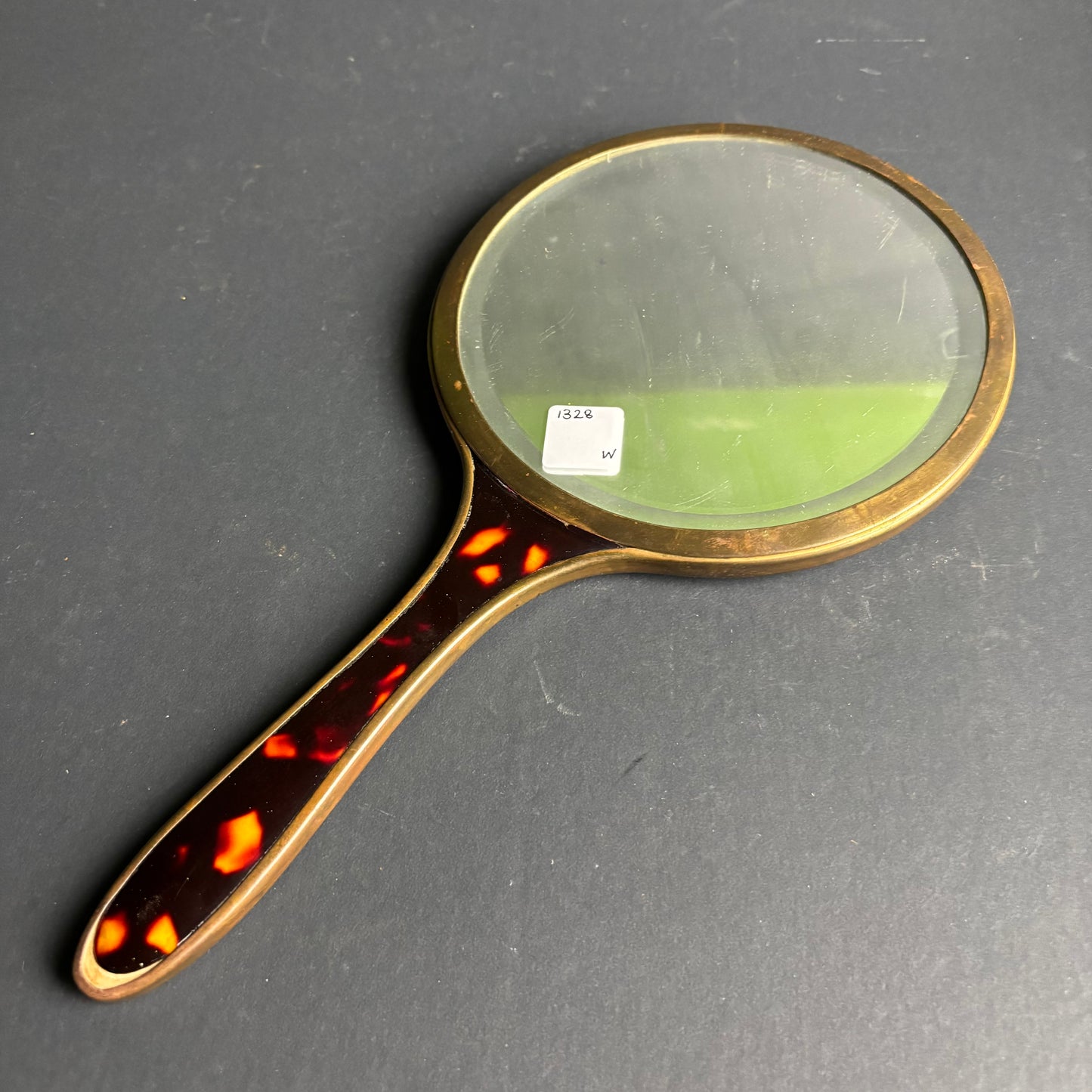 Vintage Tortoiseshell Style Hand Mirror – Dressing Table Piece