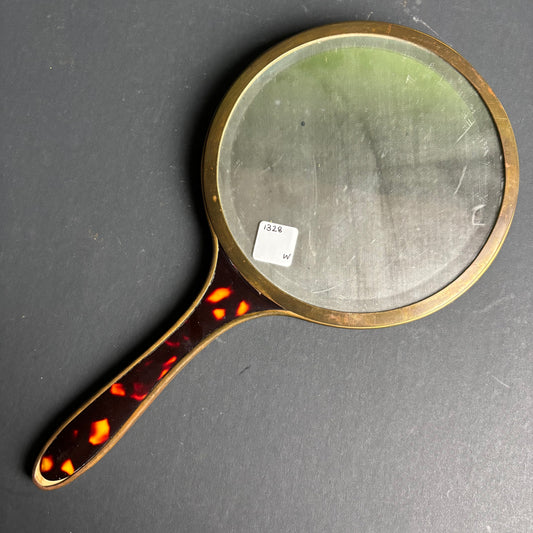 Vintage Tortoiseshell Style Hand Mirror – Dressing Table Piece