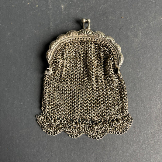 Antique Style Chainmail Coin Purse – Victorian/Edwardian Mesh Bag