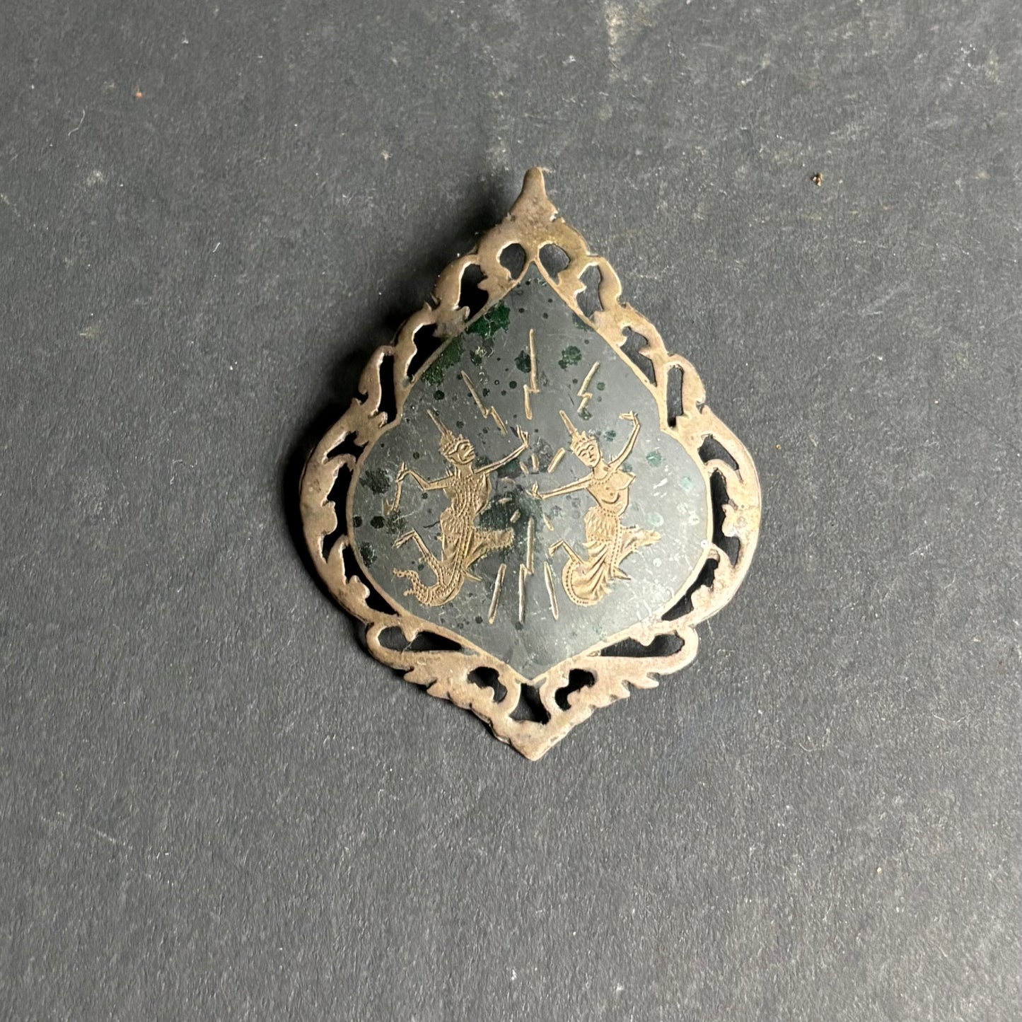 Art Deco Sterling Silver Brooch – Figural Design