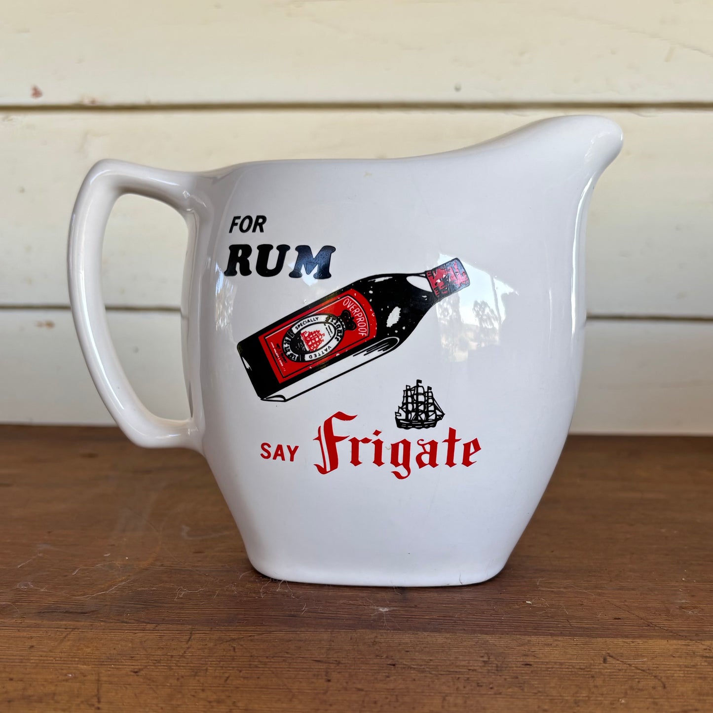Vintage Frigate Rum Advertising Jug (c.1960s–70s)