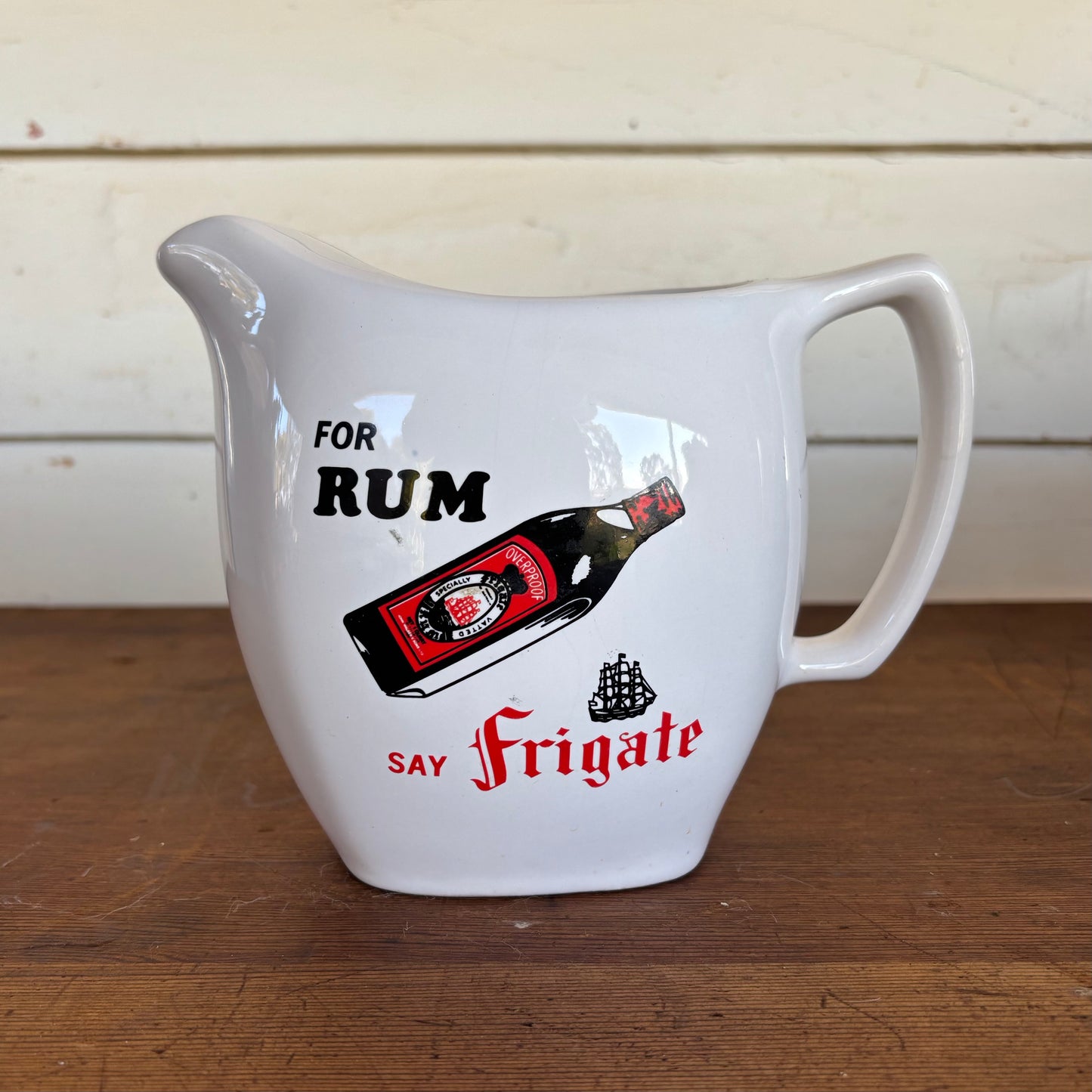 Vintage Frigate Rum Advertising Jug (c.1960s–70s)