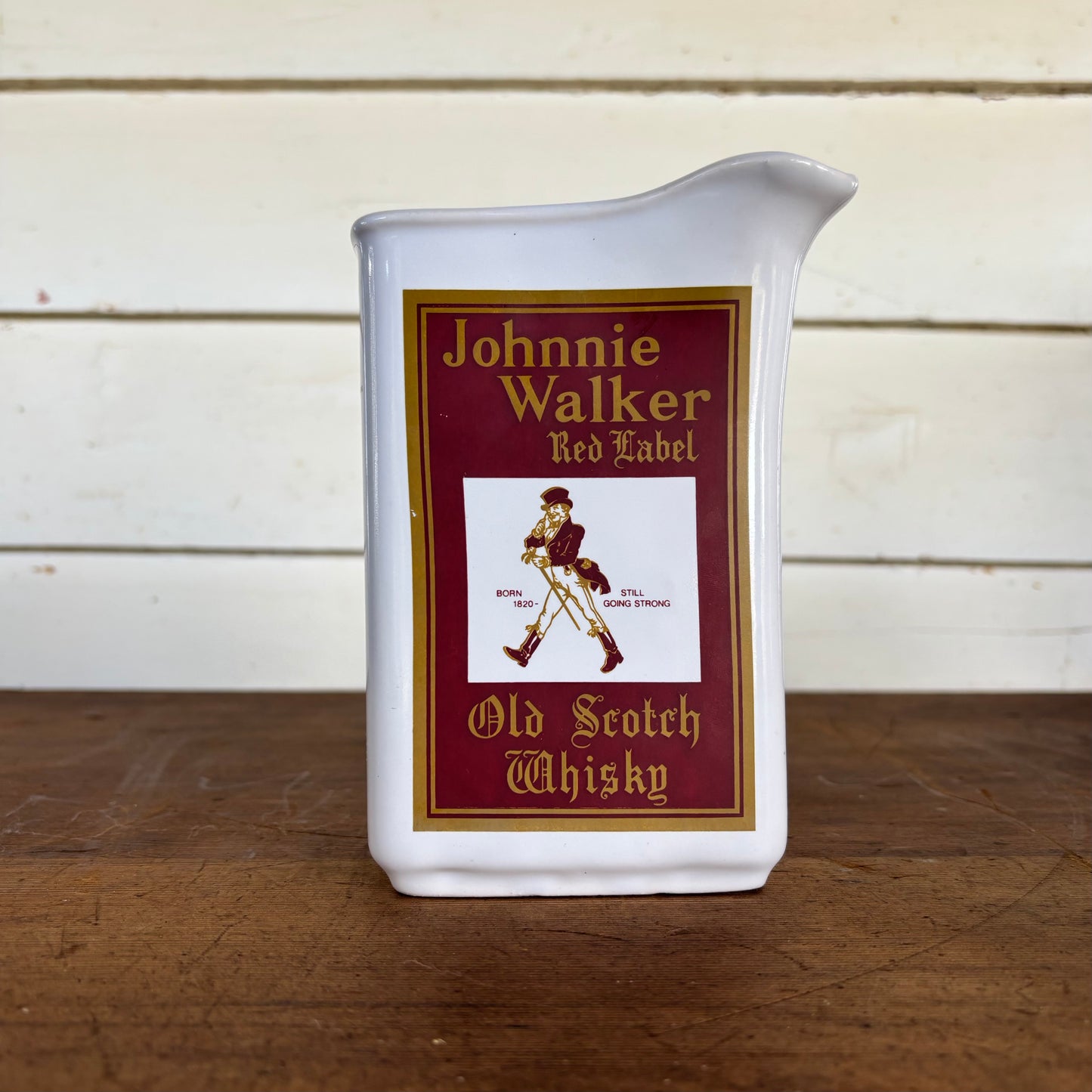 Vintage Johnnie Walker Red Label Ceramic Bar Jug (c.1970s–80s)