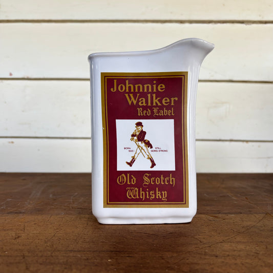 Vintage Johnnie Walker Red Label Ceramic Bar Jug (c.1970s–80s)