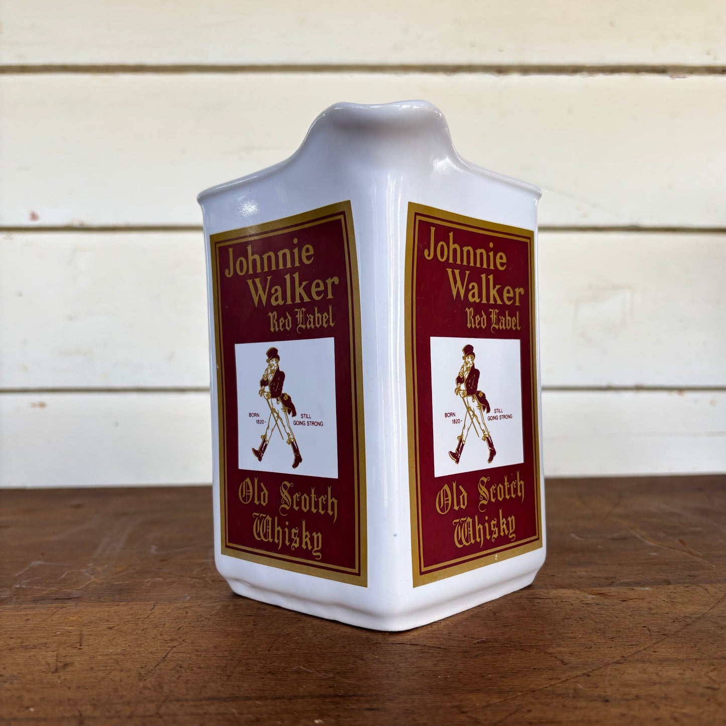 Vintage Johnnie Walker Red Label Ceramic Bar Jug (c.1970s–80s)