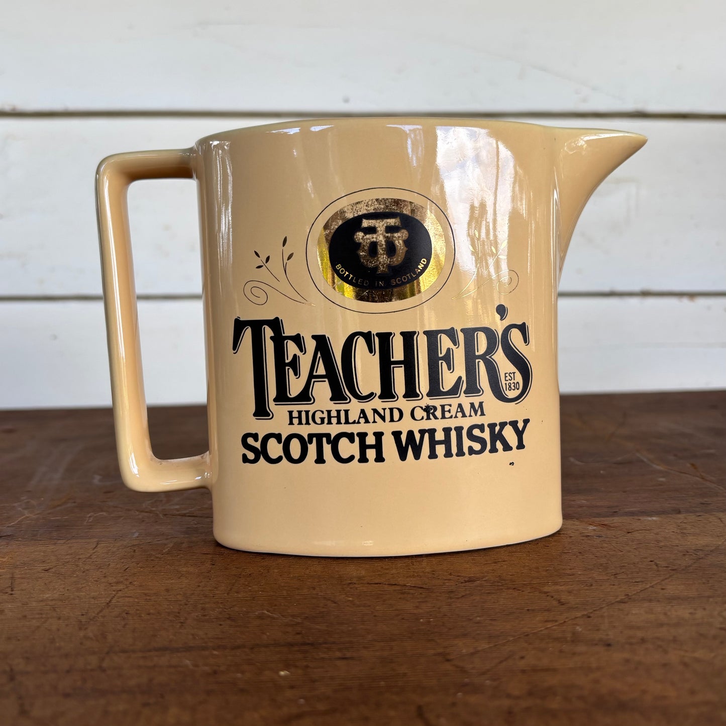 Vintage Teacher’s Highland Cream Scotch Whisky Bar Jug (c.1970s–80s)