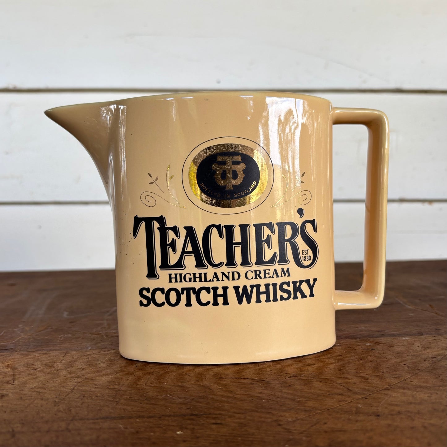 Vintage Teacher’s Highland Cream Scotch Whisky Bar Jug (c.1970s–80s)