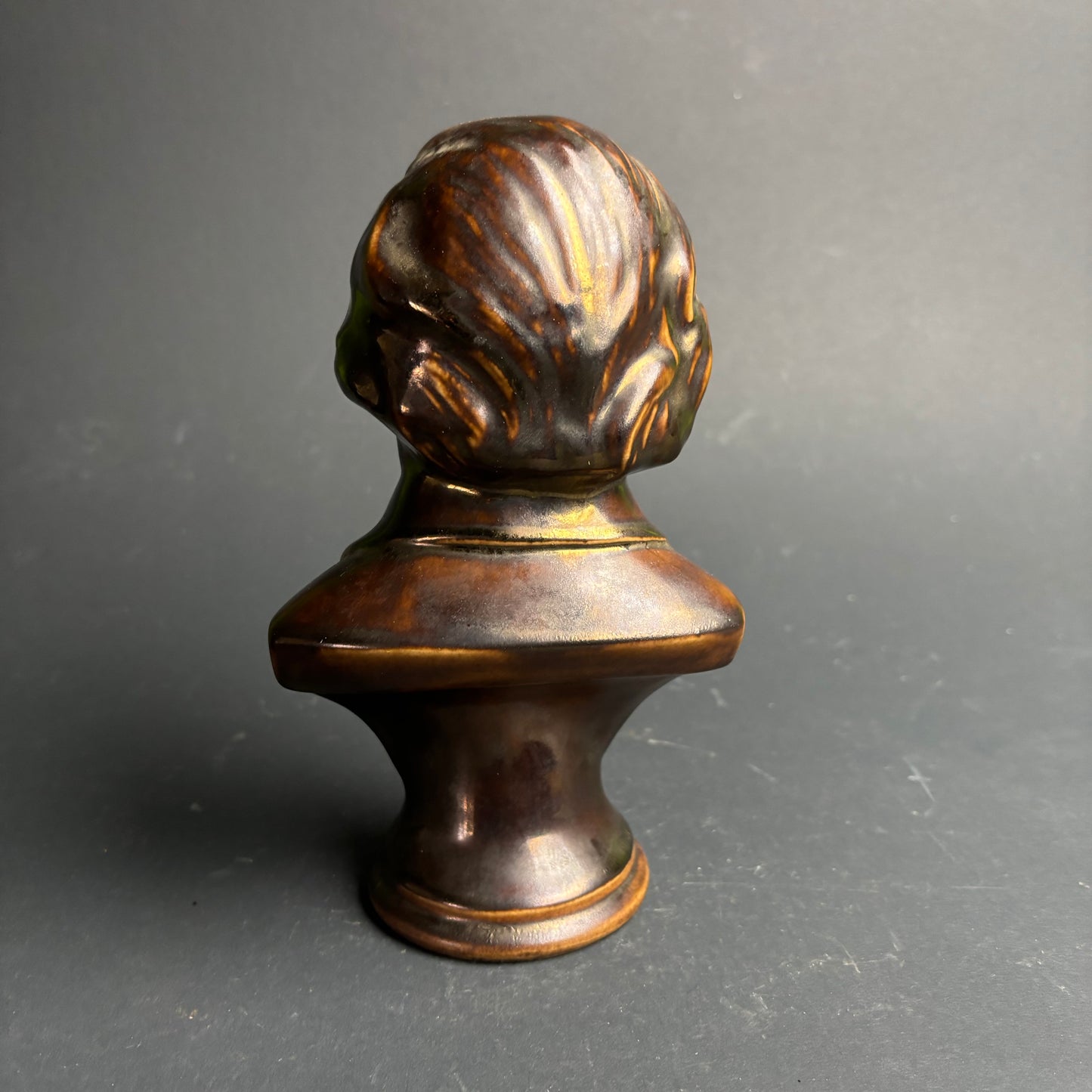 Wagner Bust by Arnels USA – Vintage Ceramic Composer Figurine (Bronze Glaze)