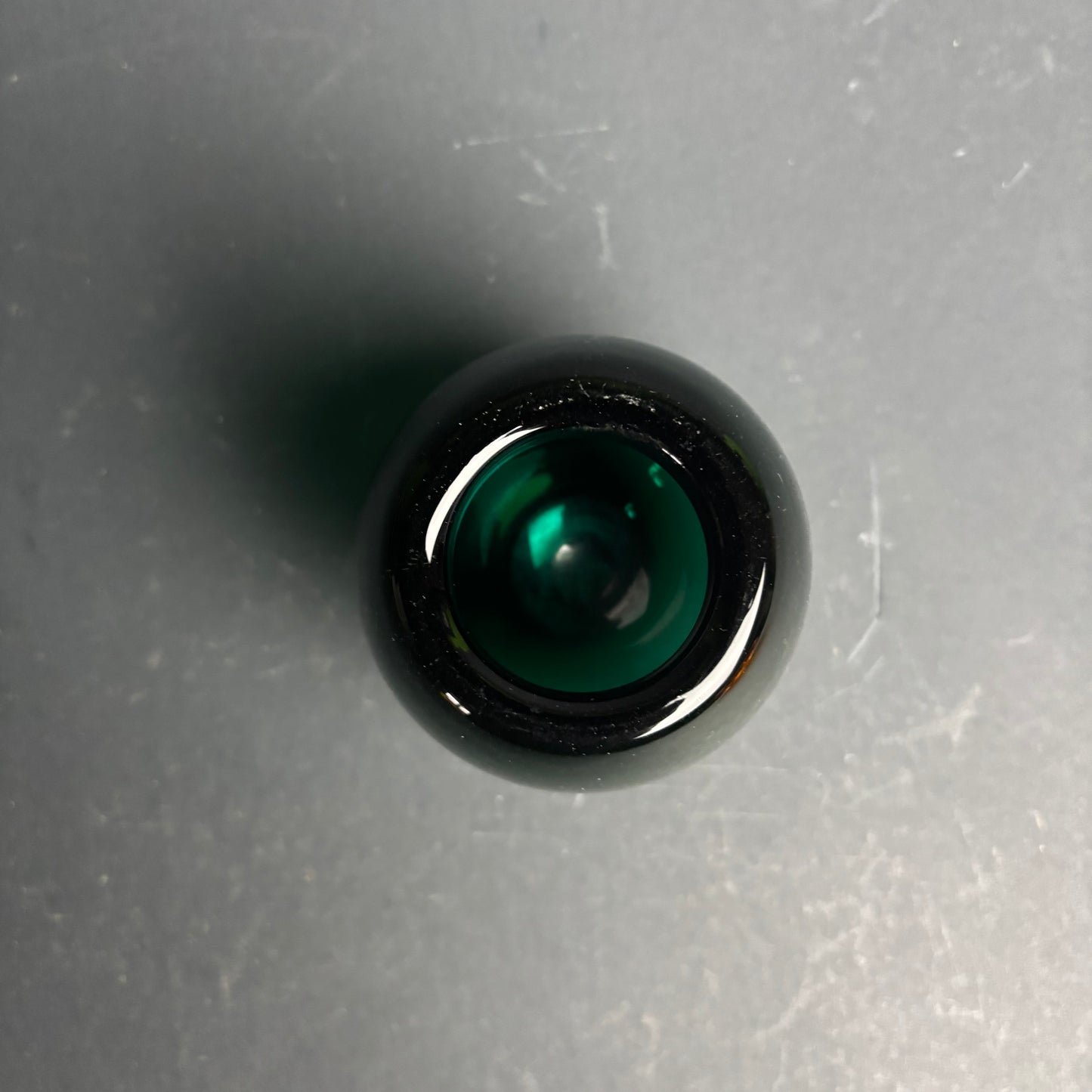 Mid Century Emerald Green Art Glass Vase