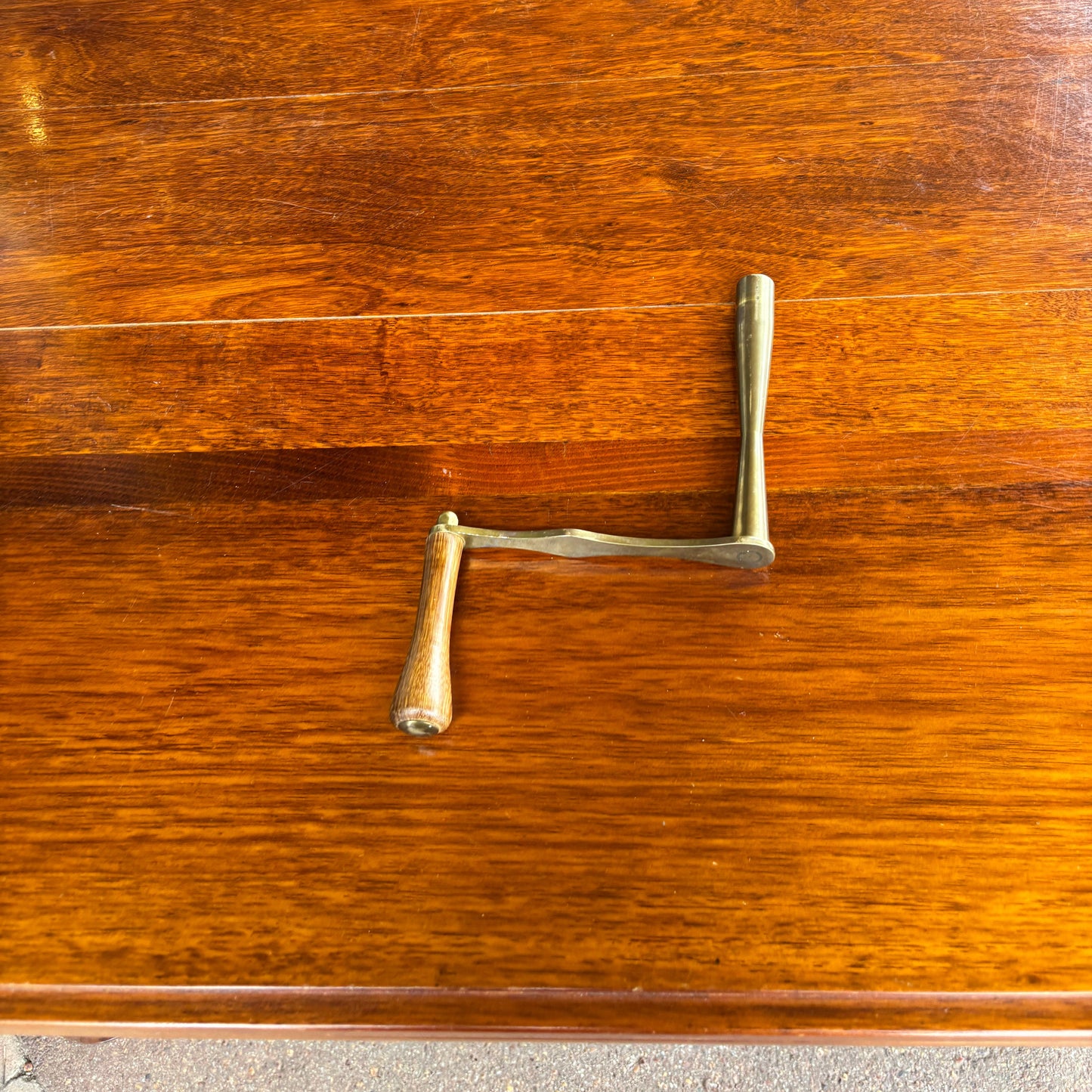 Tasmanian Blackwood Extension Dining Table with Original Winder (c.1890–1910)