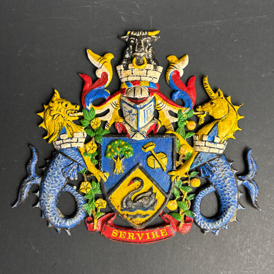 City of Gosnells Cast Aluminium Crest Plaque WA Heraldic Wall Decor