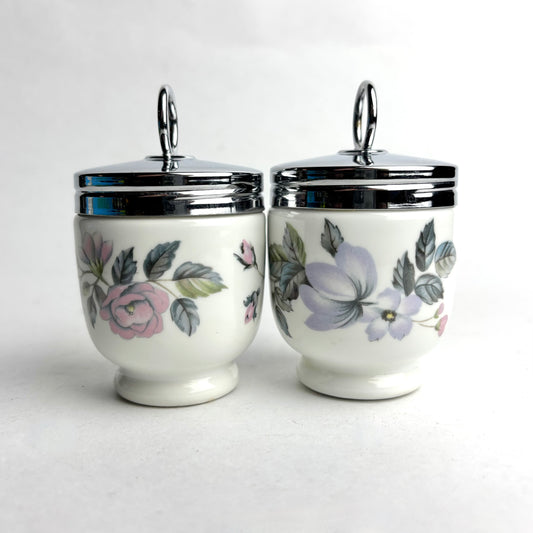 Pair of Small Royal Worcester Egg Coddlers