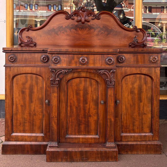 Victorian Mahogany Three-Door Chiffonier c.1870