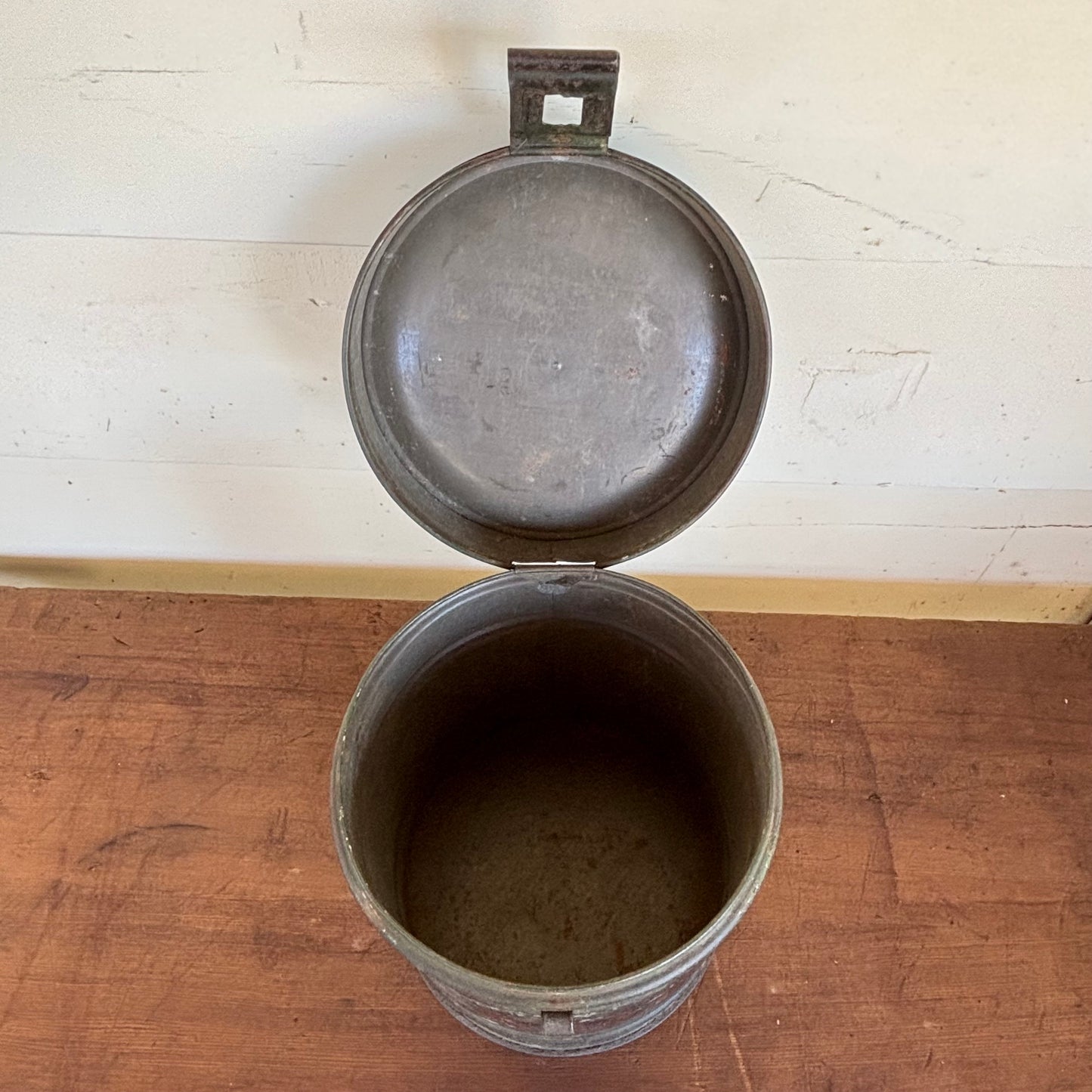 Victorian Stencilled Tin “SAGO” Canister – c.1900