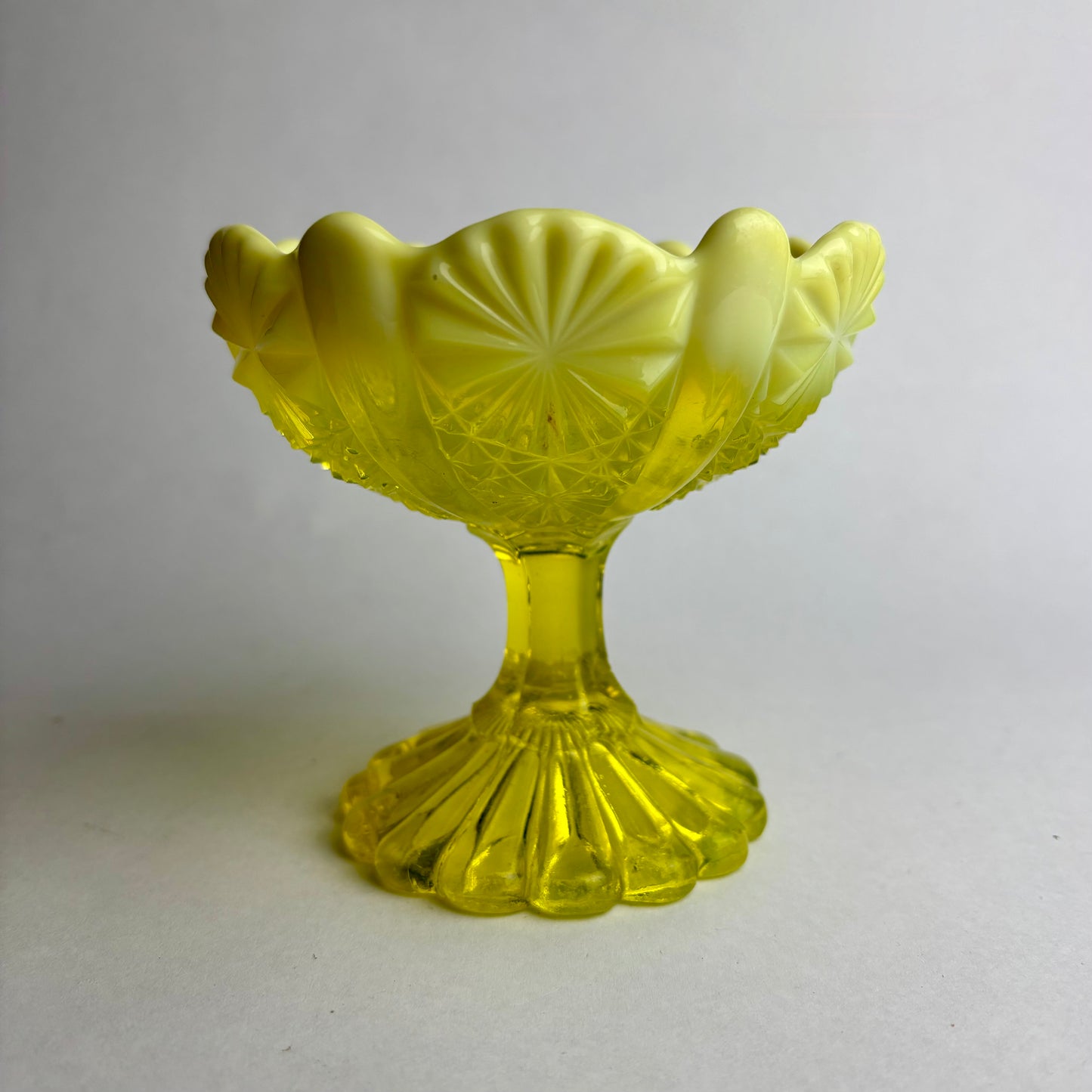 Small Victorian Uranium Pearline Comport