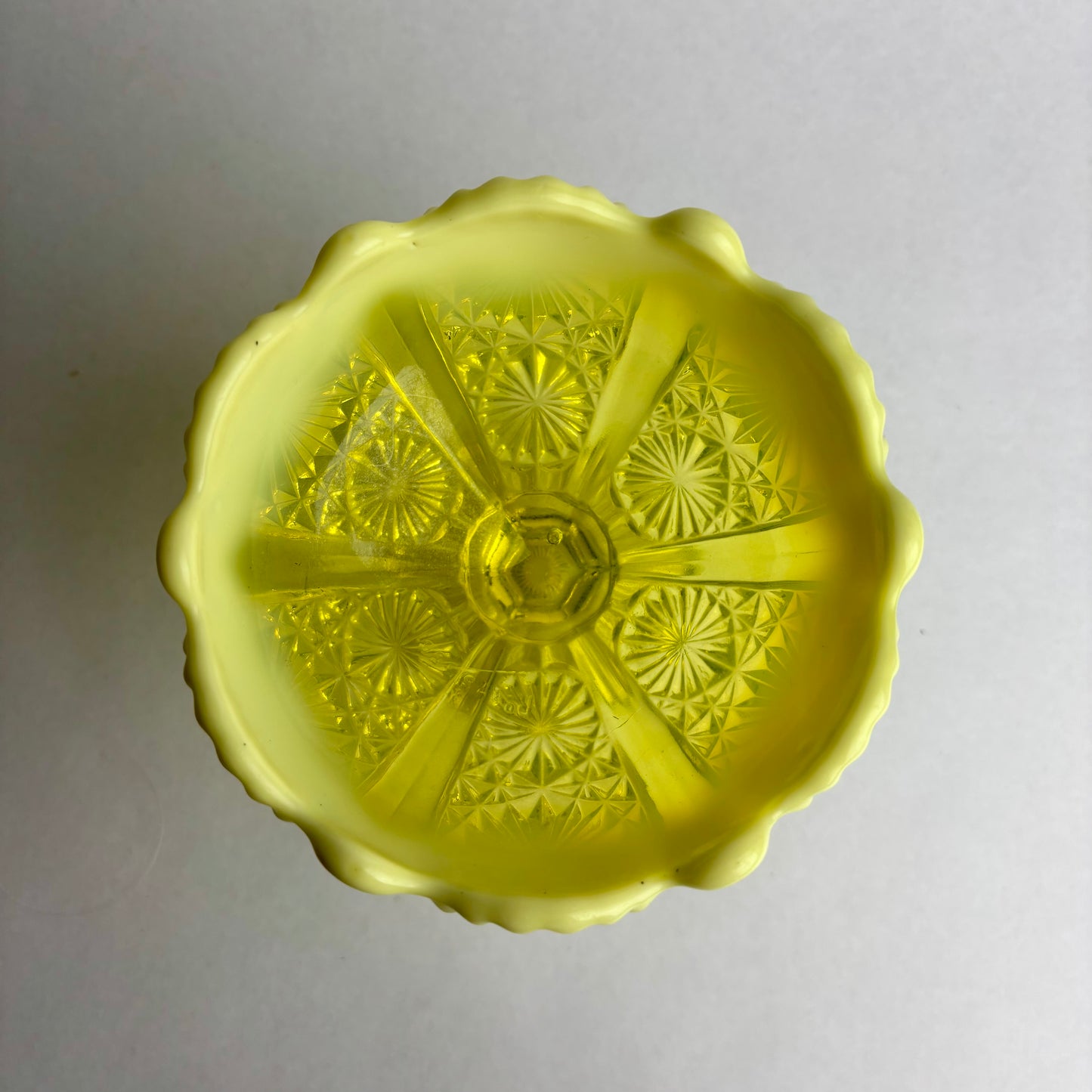 Small Victorian Uranium Pearline Comport