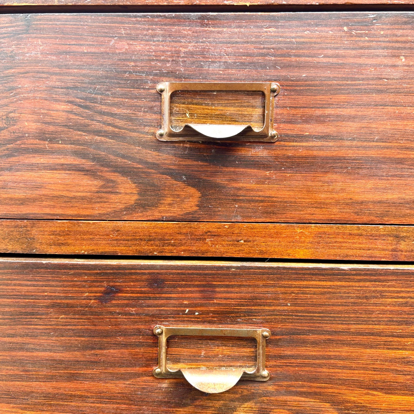 Vintage 20 Drawer Timber Filing Cabinet – Industrial Storage Chest