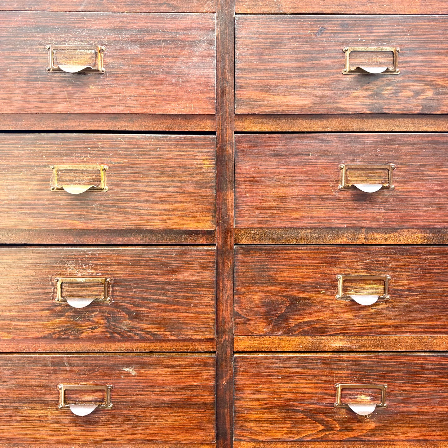 Vintage 20 Drawer Timber Filing Cabinet – Industrial Storage Chest