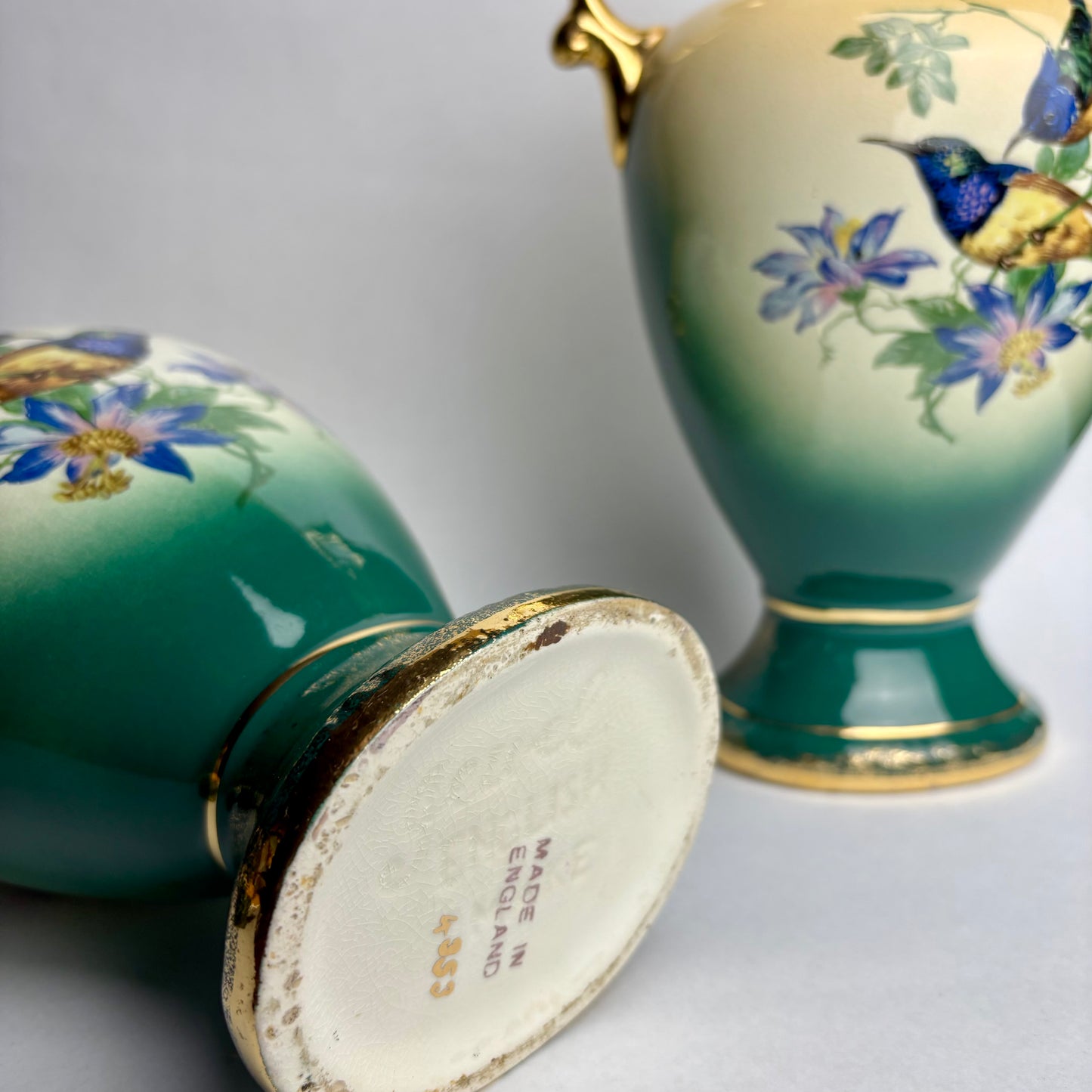 Pair of Edwardian Jewel Vases
