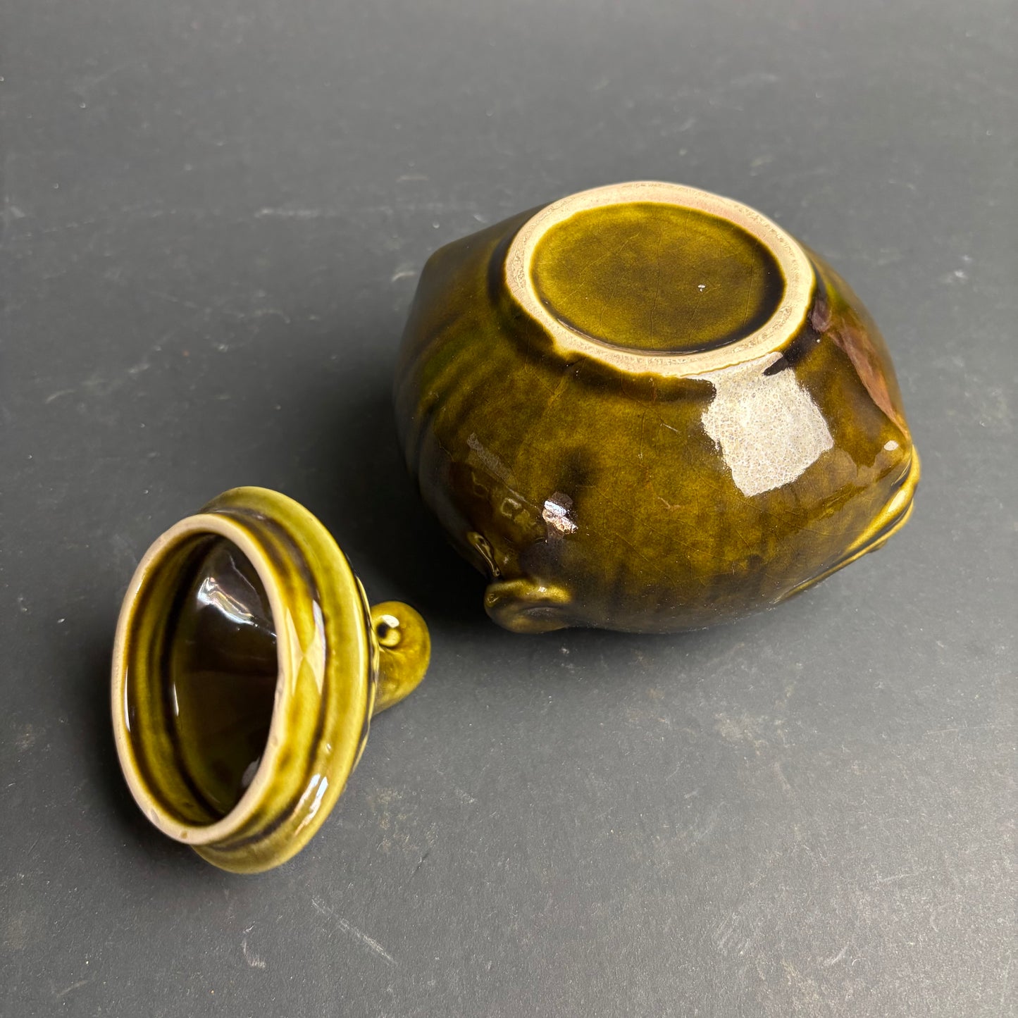 Vintage Pickled Onion Face Pot – English Character Ware Jar