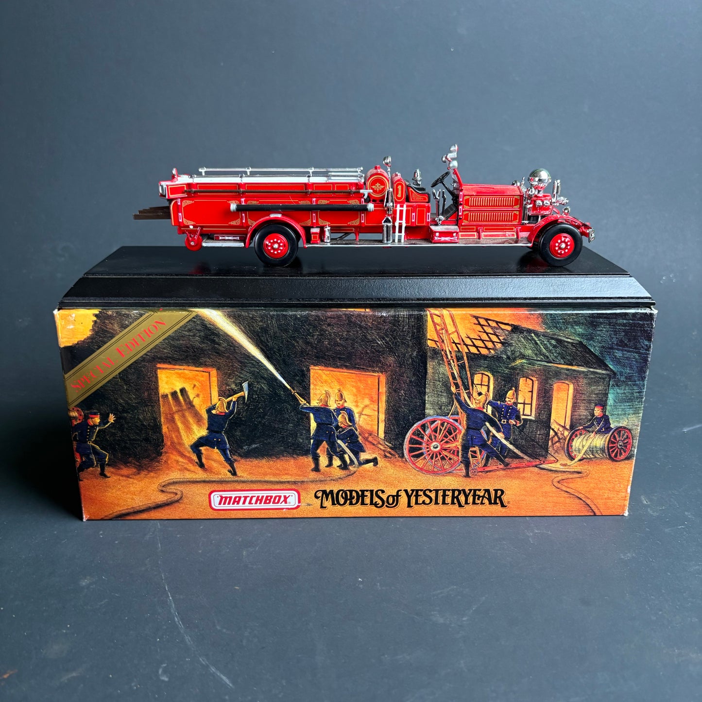 Matchbox Models of Yesteryear 1930 Ahrens-Fox “Quad” Fire Engine – Special Edition Boxed