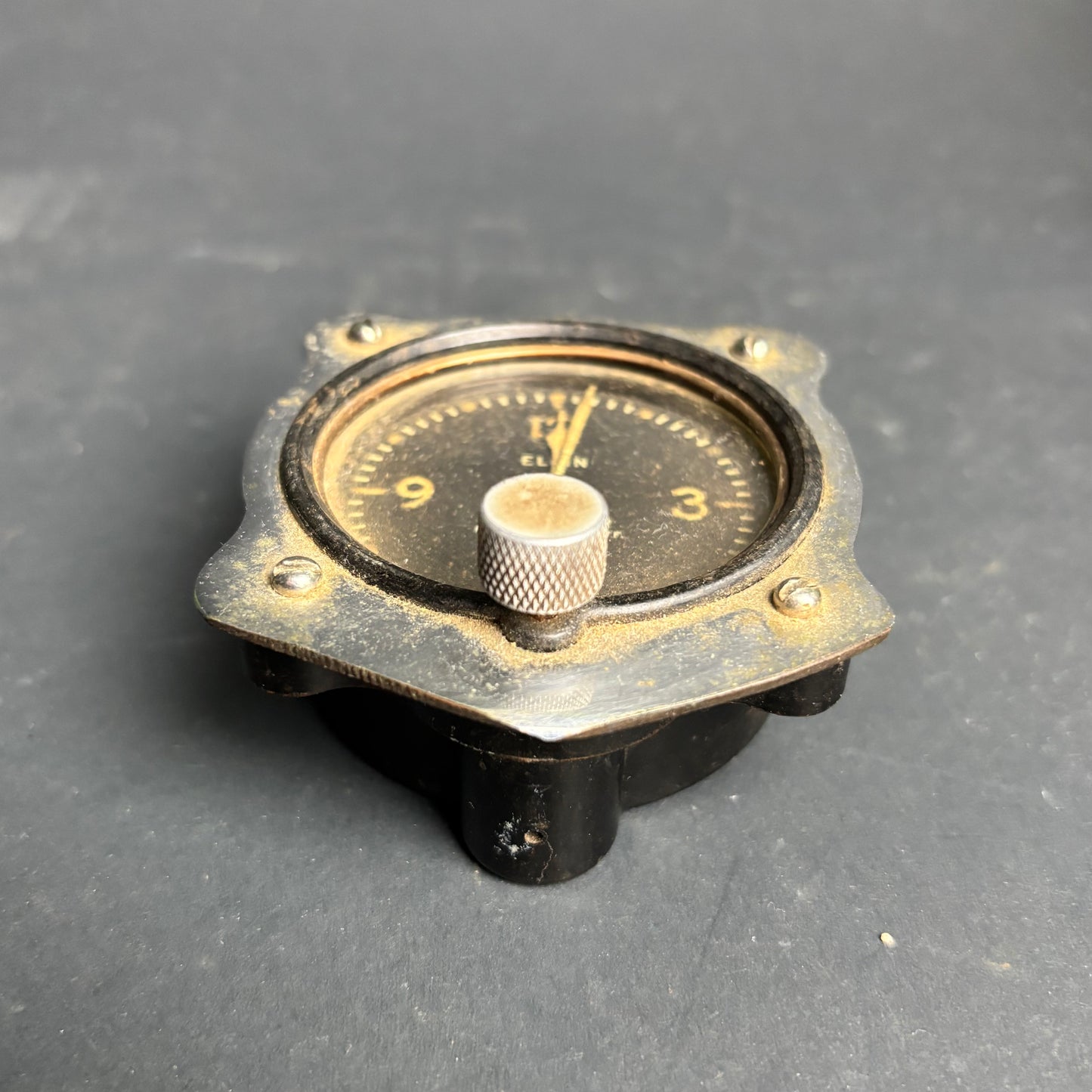 Vintage Bendix “Pioneer” Aircraft Cockpit Clock – Industrial Aviation Instrument