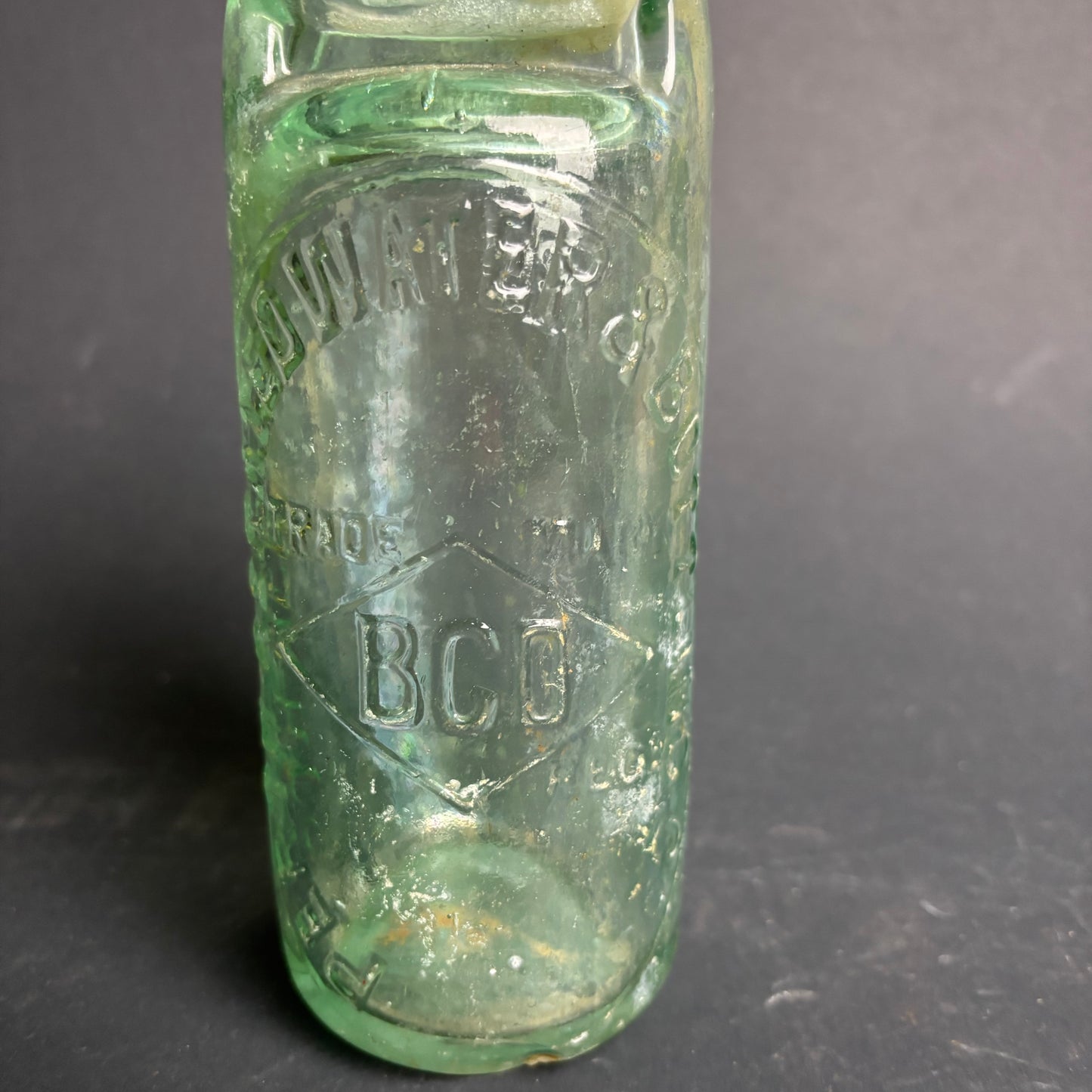 Antique Perth Aerated Water Bottle – BCD Trade Mark – Dug Example