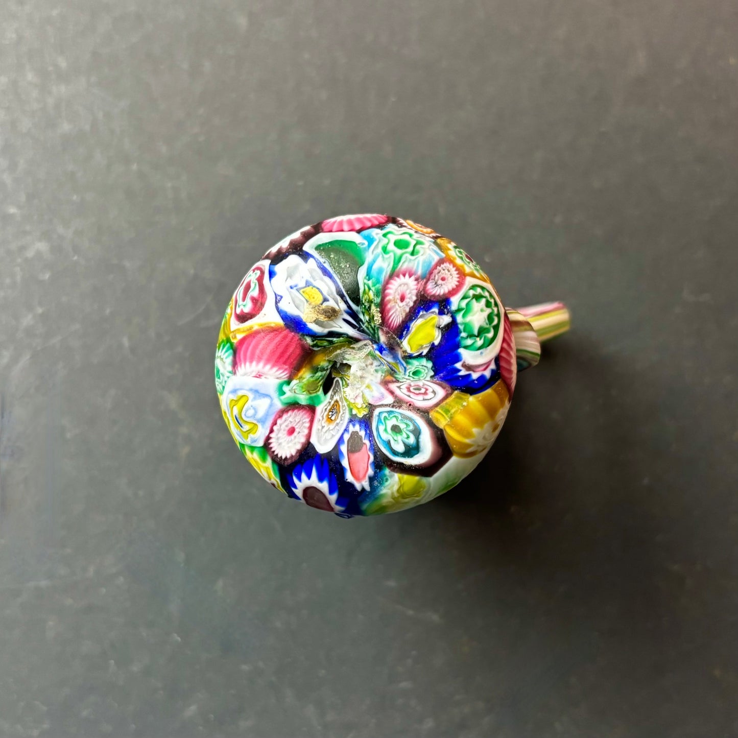 Murano Millefiori Art Glass Miniature Ewer – Venetian Hand Blown Jug c.1970s